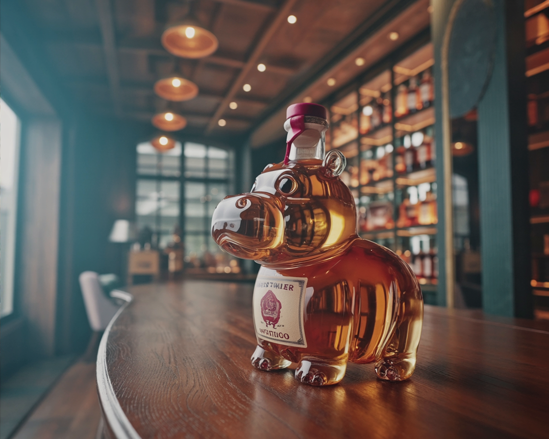 Butelka whisky - Edycja Hippo