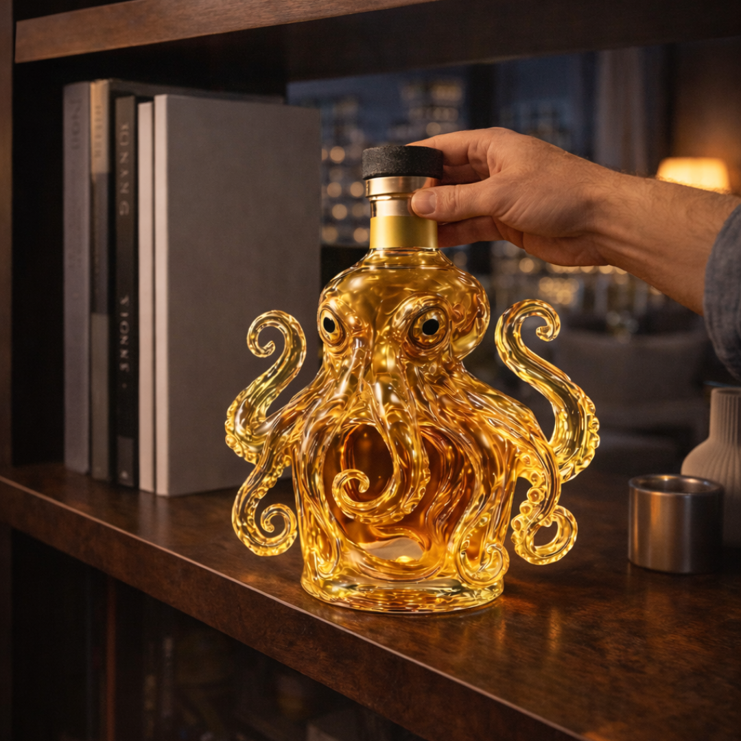 Butelka whisky - Edycja Ośmiornica