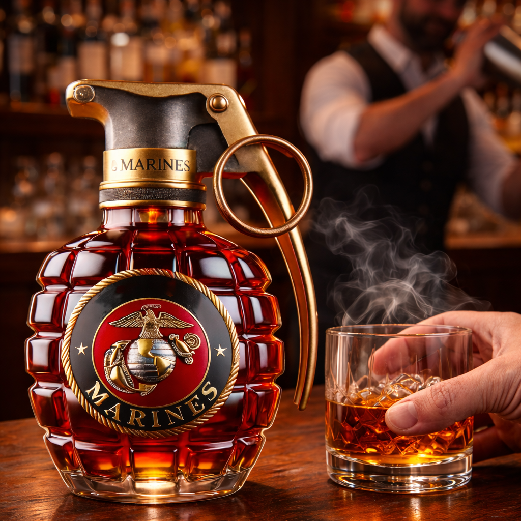 Butelka Whisky - Edycja Granatowa