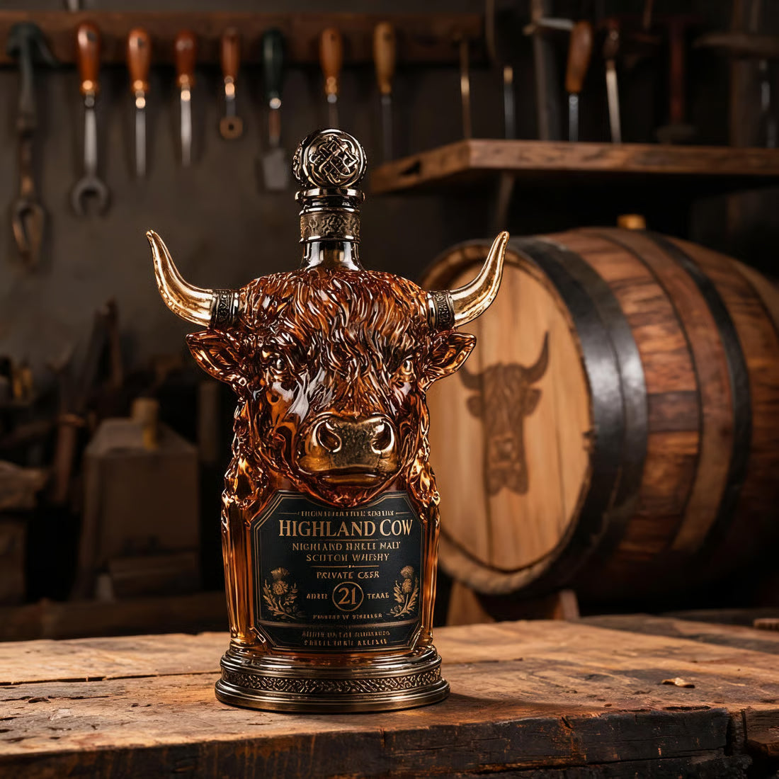 Edycja Highland Cow – Dekanter do whisky