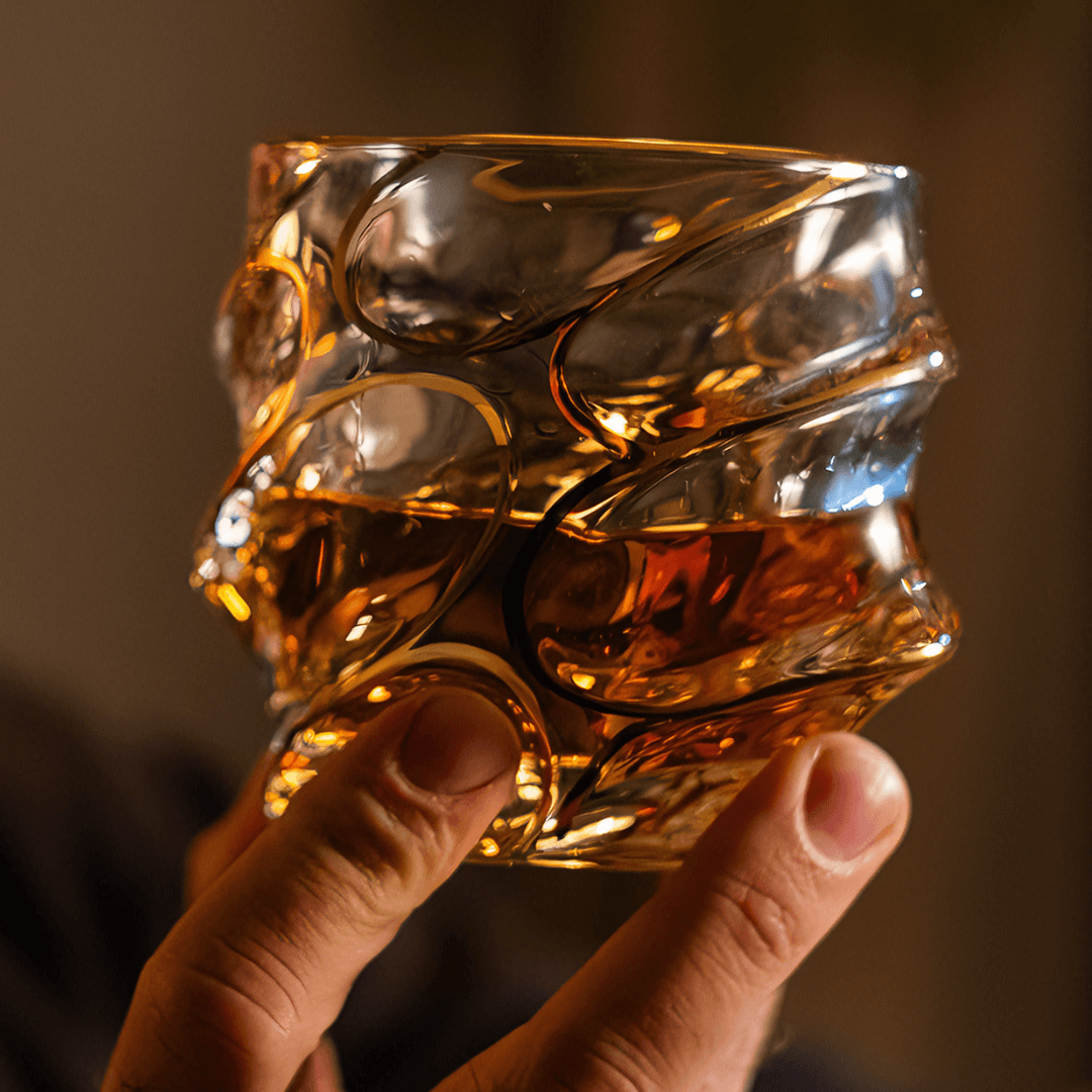 Arashi Gold – Japońska kryształowa szklanka do whisky