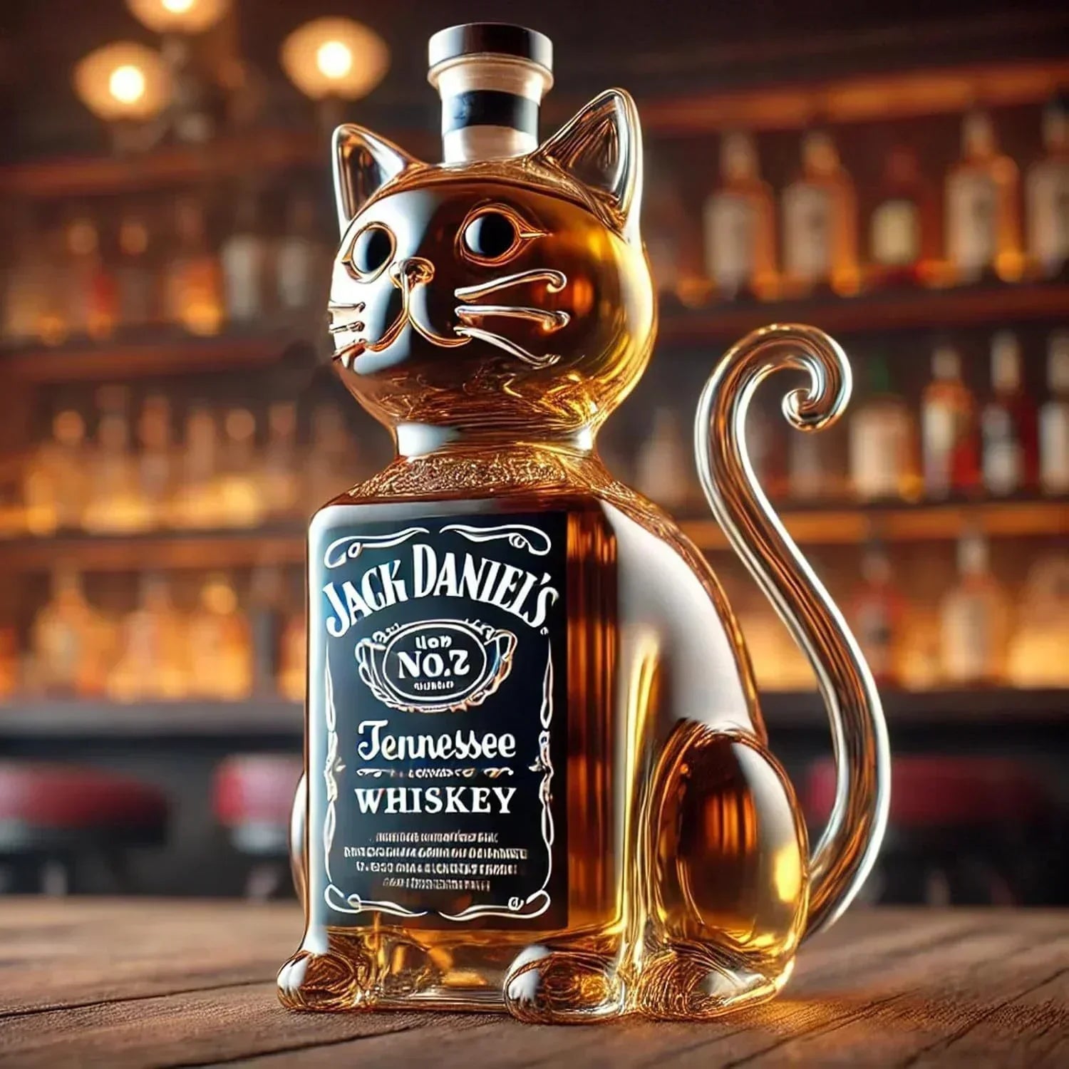 Butelka whisky - Edycja Kot