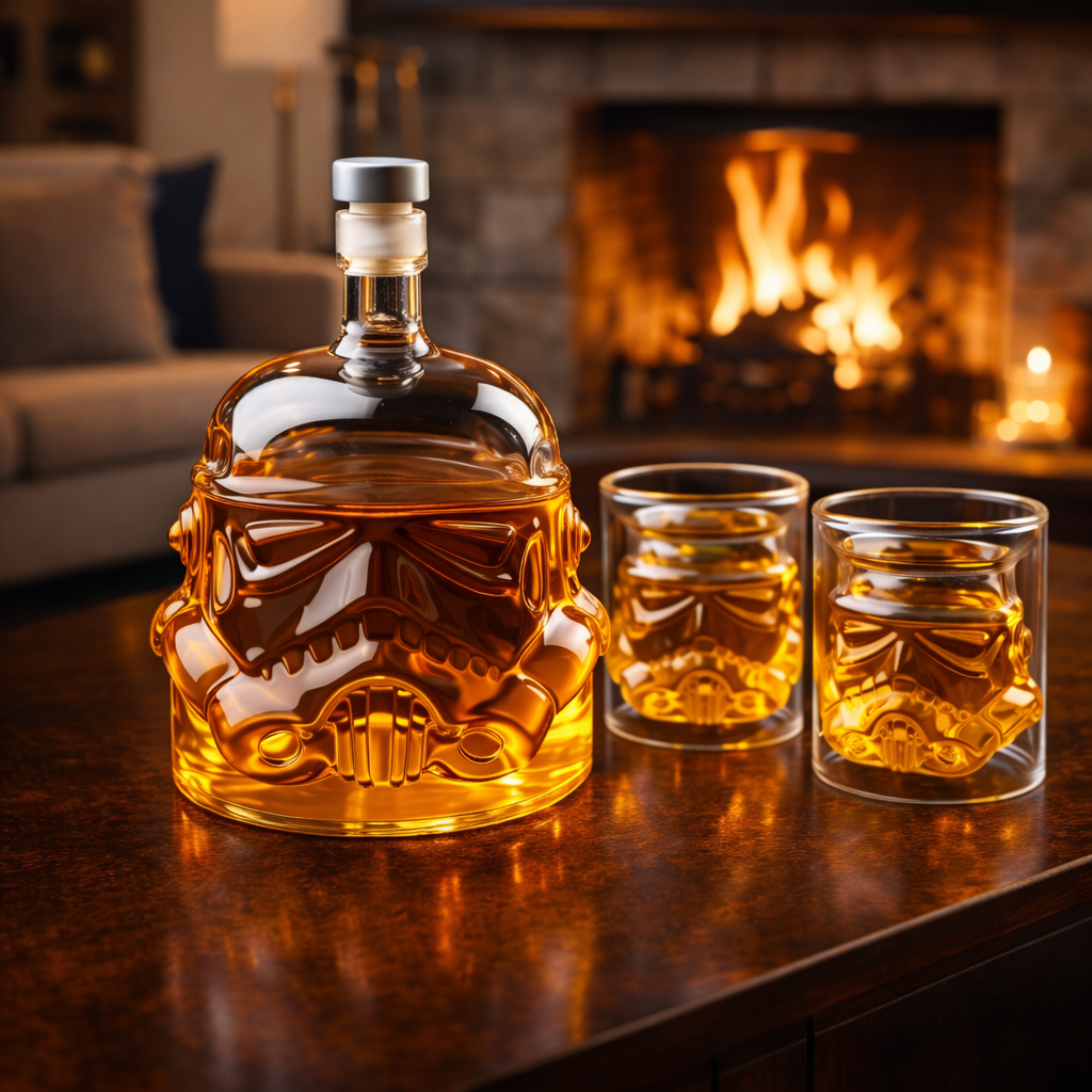 Whisky Butelka - Zestaw Butelki i Szklanek