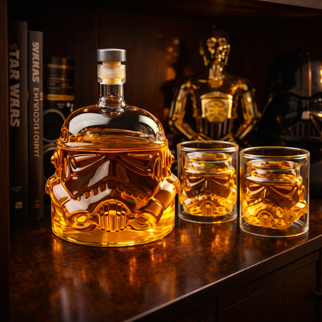 Whisky Butelka - Zestaw Butelki i Szklanek