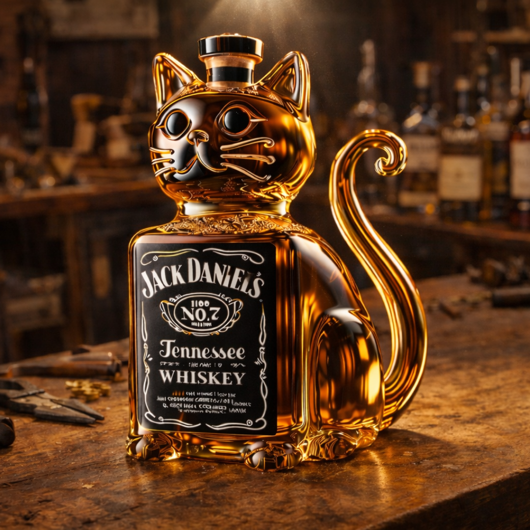 Butelka whisky - Edycja Kot