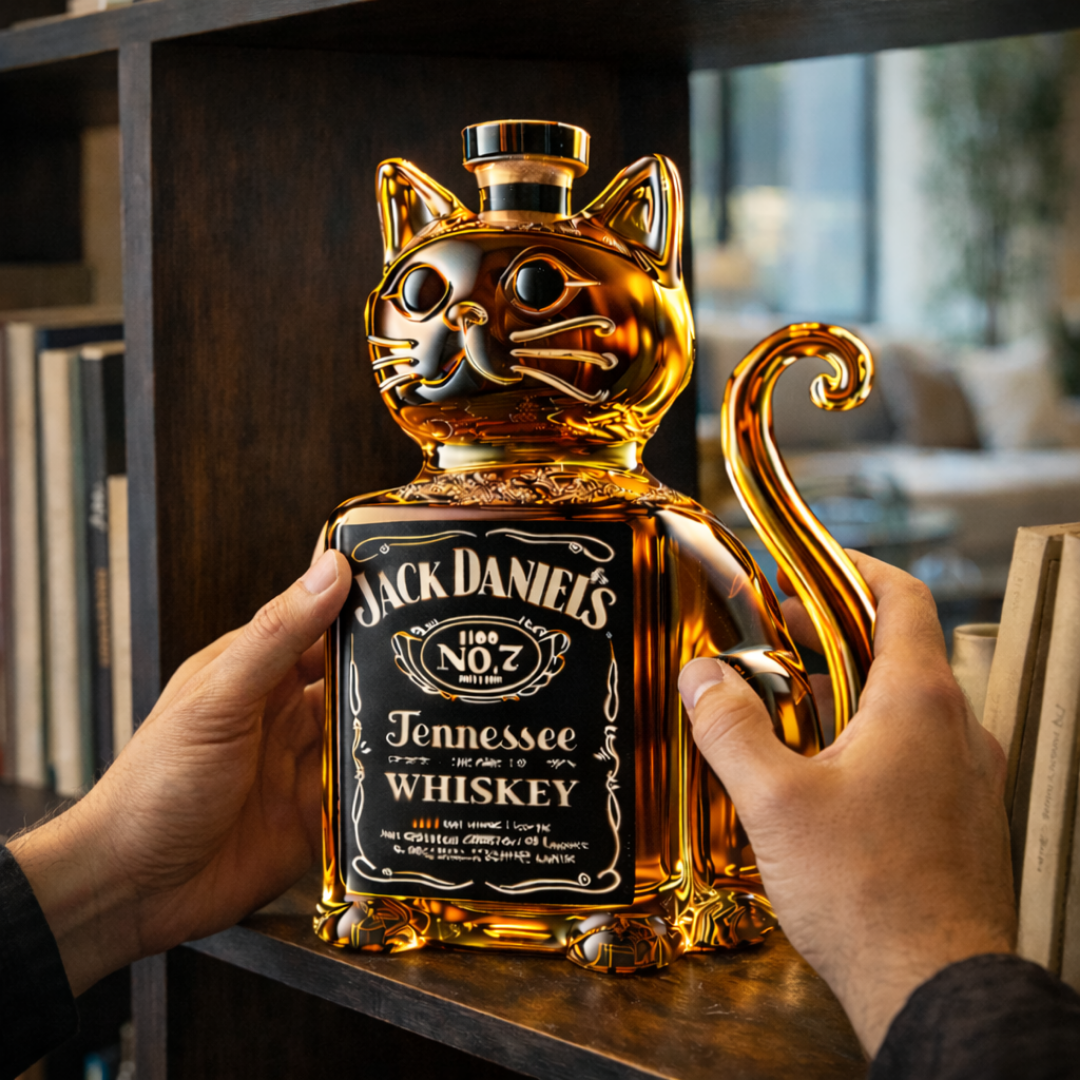 Butelka whisky - Edycja Kot