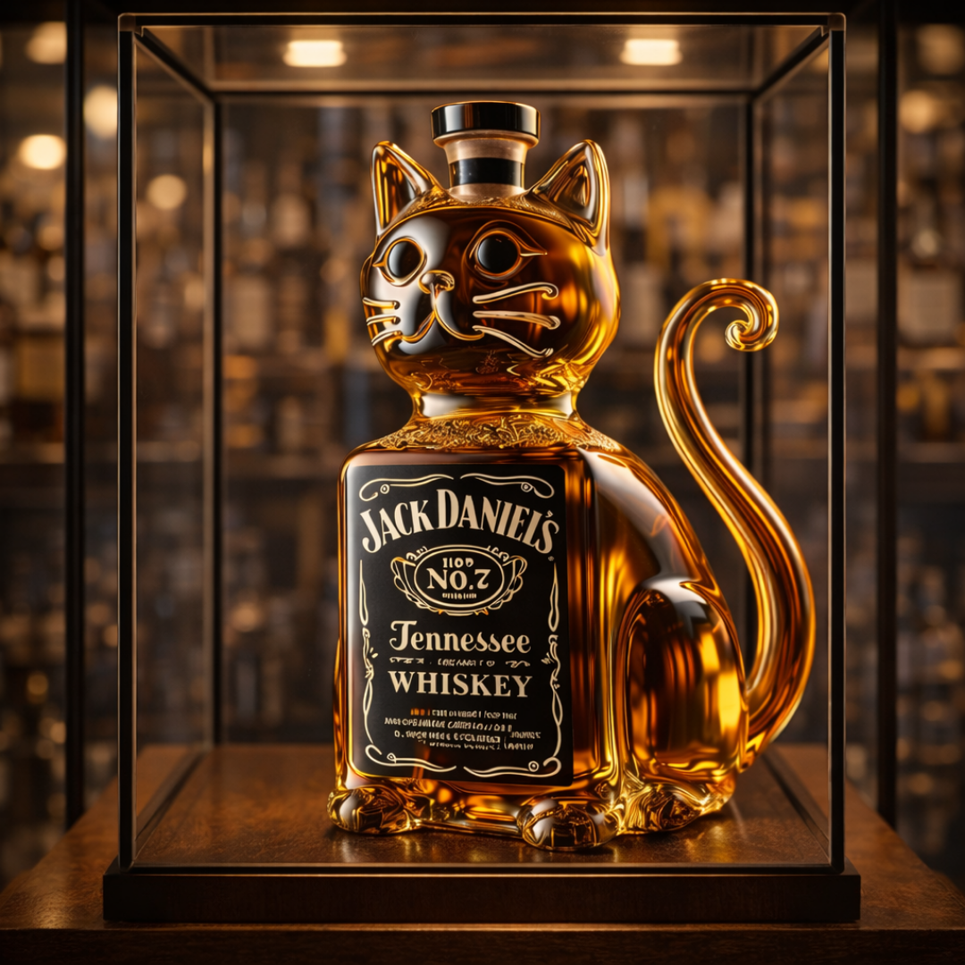 Butelka whisky - Edycja Kot