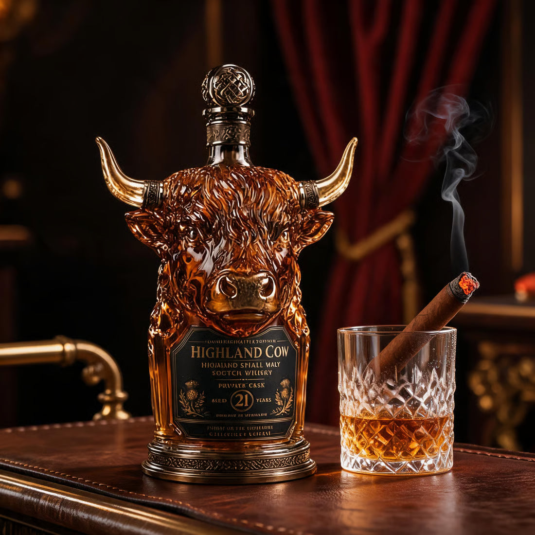 Edycja Highland Cow – Dekanter do whisky